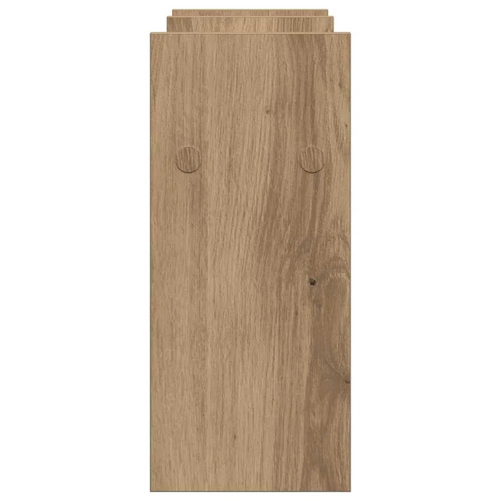 Organizador de escritorio de madera de roble Artisan, 50 x 15,5 x 35,5 cm, estante con compartimento, soporte para bolígrafo y cartas, orden para oficina, lugar de trabajo y oficina en casa