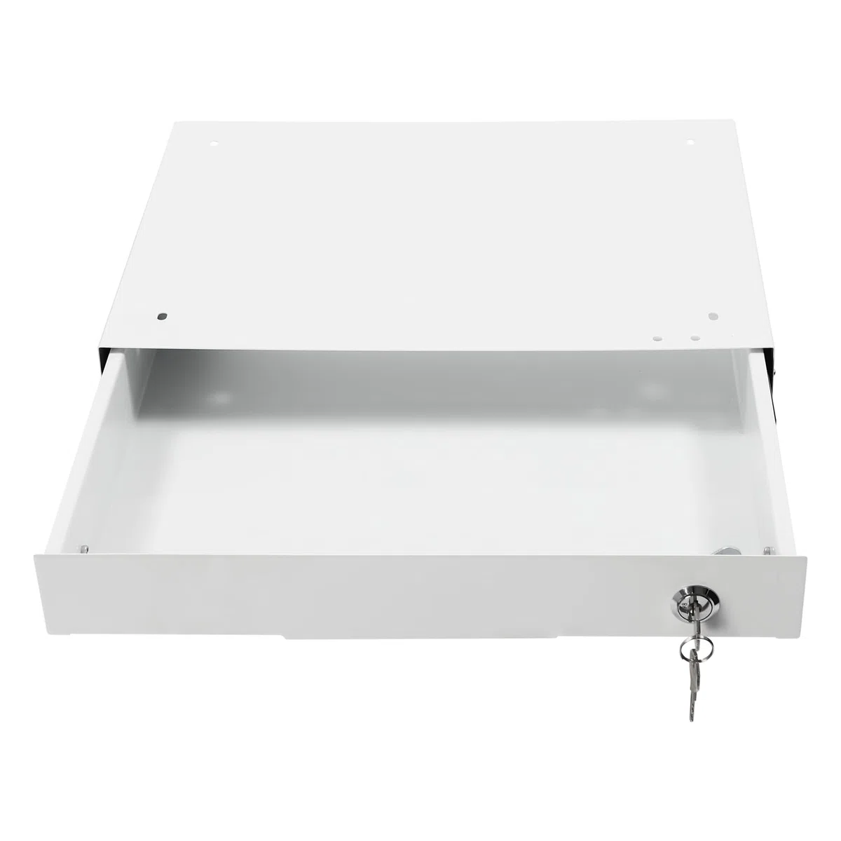 Organizador de Literatura con cajón bajo el Escritorio y Cerradura, 36,8 x 27,6 x 5 cm. Cajones extraíbles para Debajo del Escritorio. Organizador de Almacenamiento Deslizante con