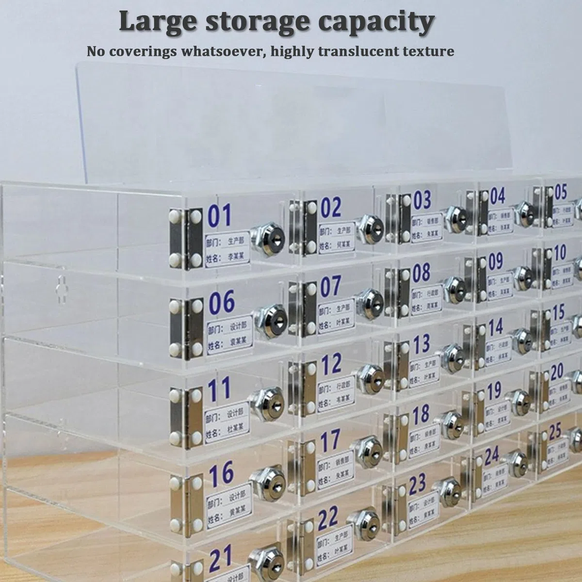 Cargador de teléfono Transparente, Caja de Seguridad para escuelas, Almacenamiento de Escritorio y Pared con cerraduras, Ideal para aulas y oficinas (60 Dispositivos)