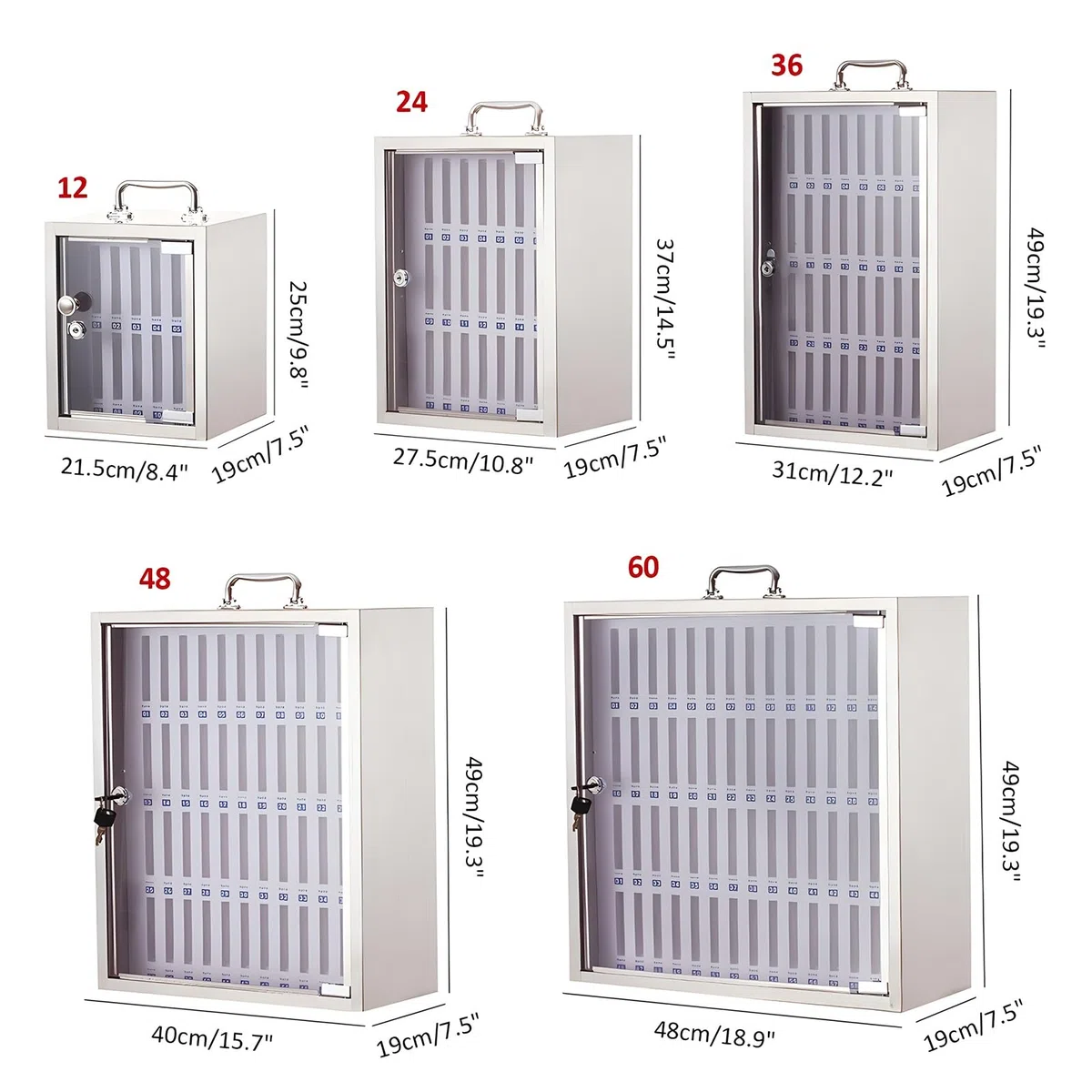 Caja metálica de Seguridad para teléfonos con 12 Ranuras, Armario de Almacenamiento de Pared, Soporte Seguro para teléfonos móviles, estantes para Oficina y Aula, Ideal para organizar y prot