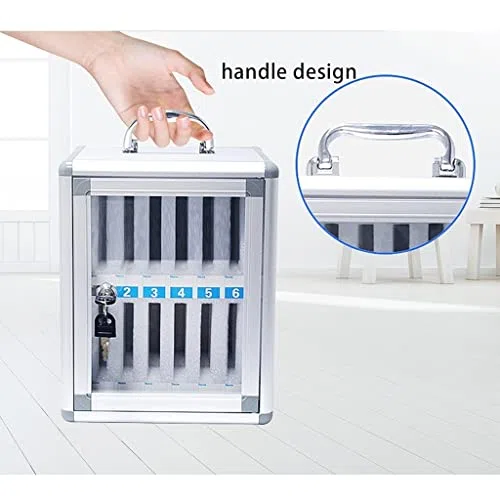Gabinete de almacenamiento transparente con cerraduras numeradas, 60 ranuras para uso escolar y oficina, perfecto para exámenes y espacios de trabajo, solución de organización duradera