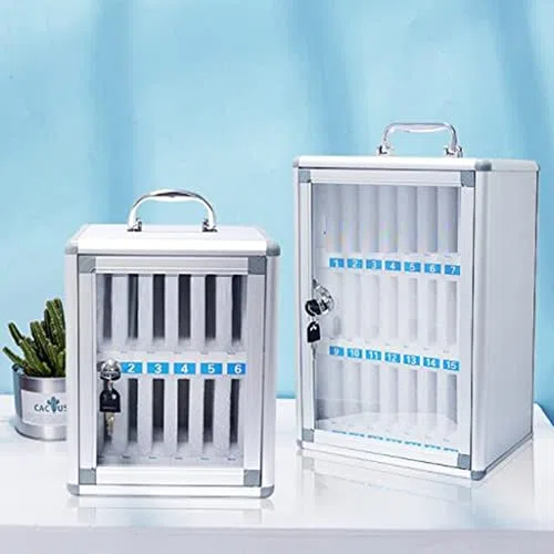 Gabinete de almacenamiento transparente con cerraduras numeradas, 60 ranuras para uso escolar y oficina, perfecto para exámenes y espacios de trabajo, solución de organización duradera