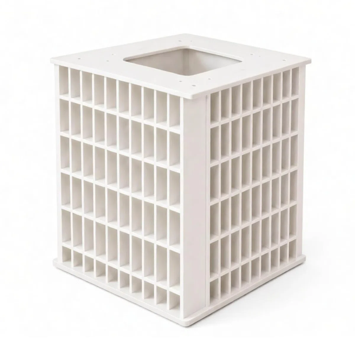 KESOTO Organizador Giratorio de Escritorio con, Caja Cuadrada Giratoria Vertical con 240 Compartimentos